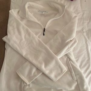 White zip up